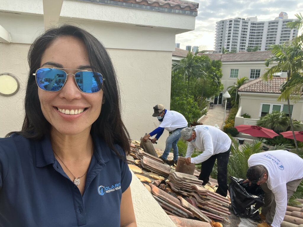 Clarity Roofing owner conducting a maintenance and asset protection inspection in South Florida