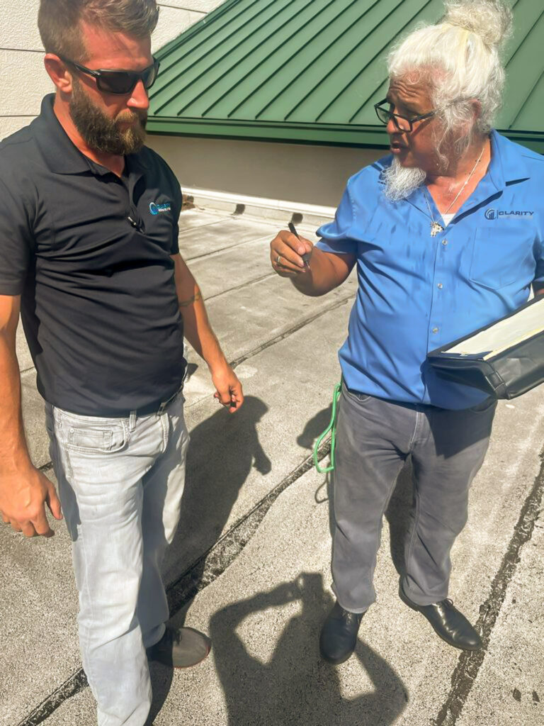 Clarity Roofing complimentary consultation on a South Florida roof