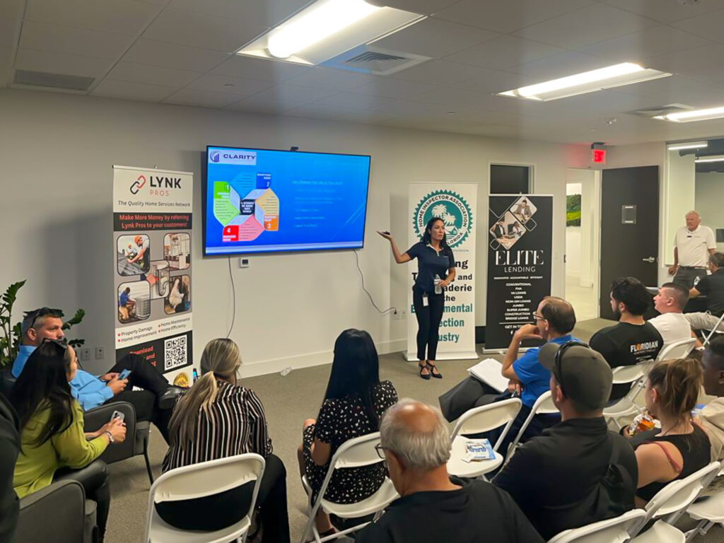 Clarity Roofing team leading an onsite roofing education workshop in South Florida